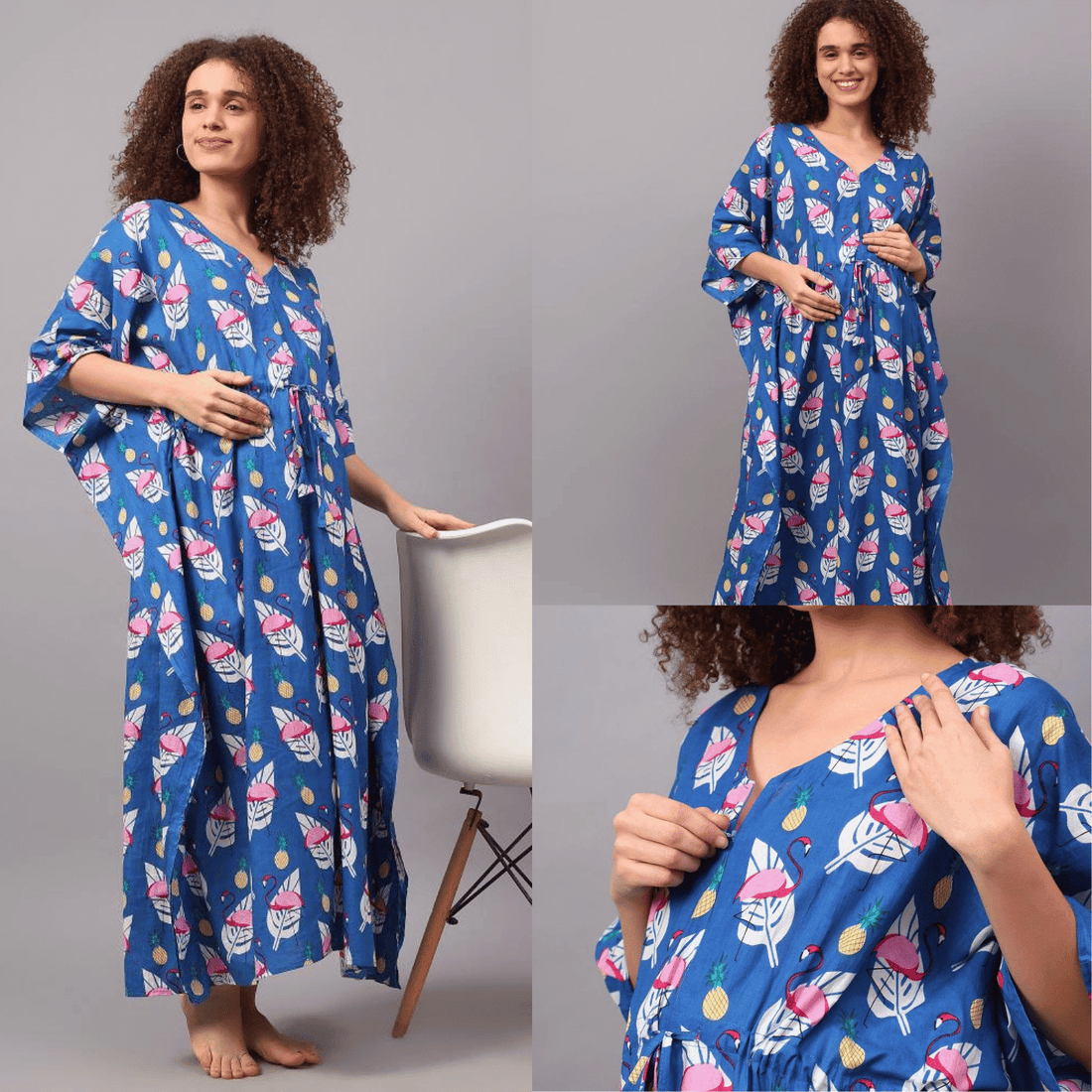 Sweet Serenity: Safeera's Adorable Nursing Bliss Kaftans for Stress-Free Feeding - SAFEERA