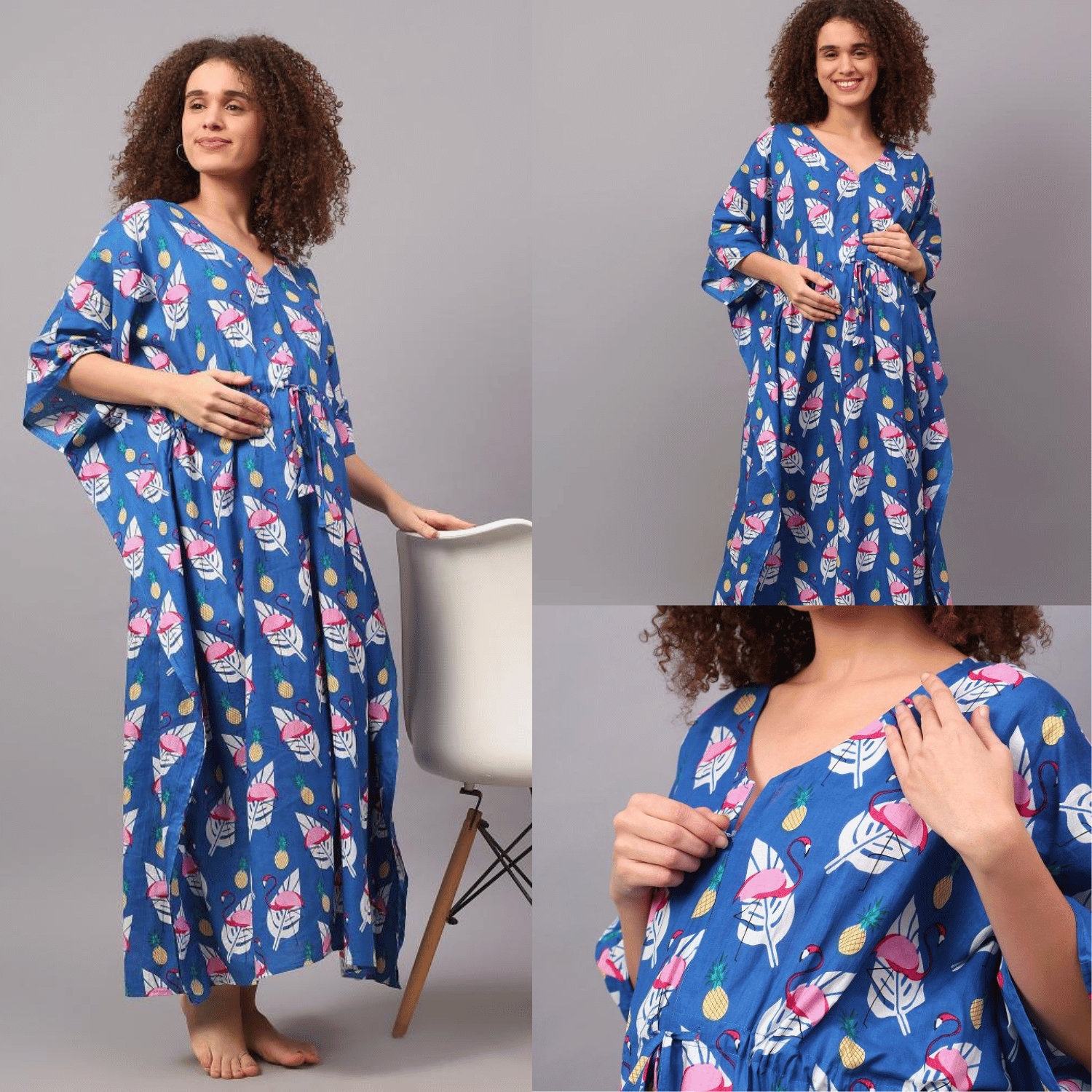 Sweet Serenity: Safeera's Adorable Nursing Bliss Kaftans for Stress-Free Feeding - SAFEERA