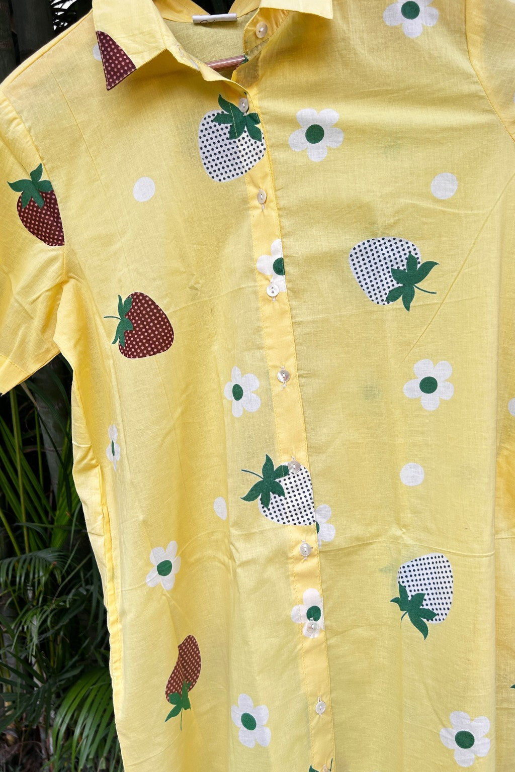 Berry Pop Fizz Cotton Long Shirt