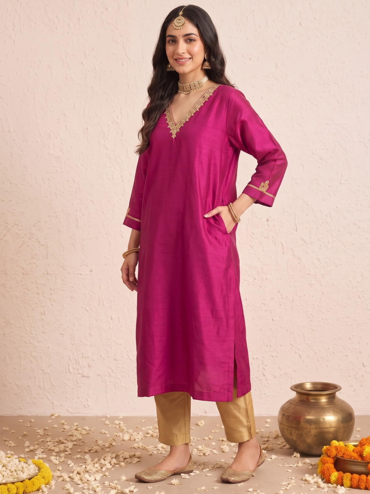 Mumtaz Cotton Silk Kurta