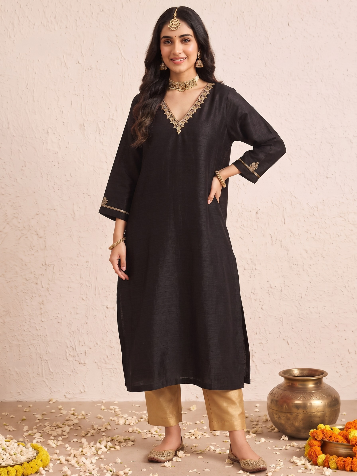 Midnight Dream Silk Kurta