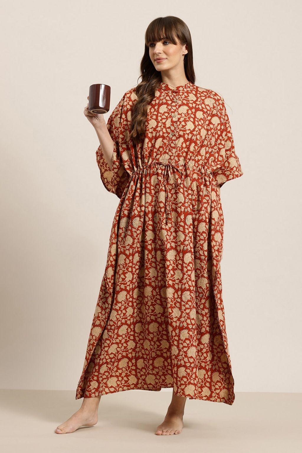 Rustic Rhythm Cotton Shirt Kaftan