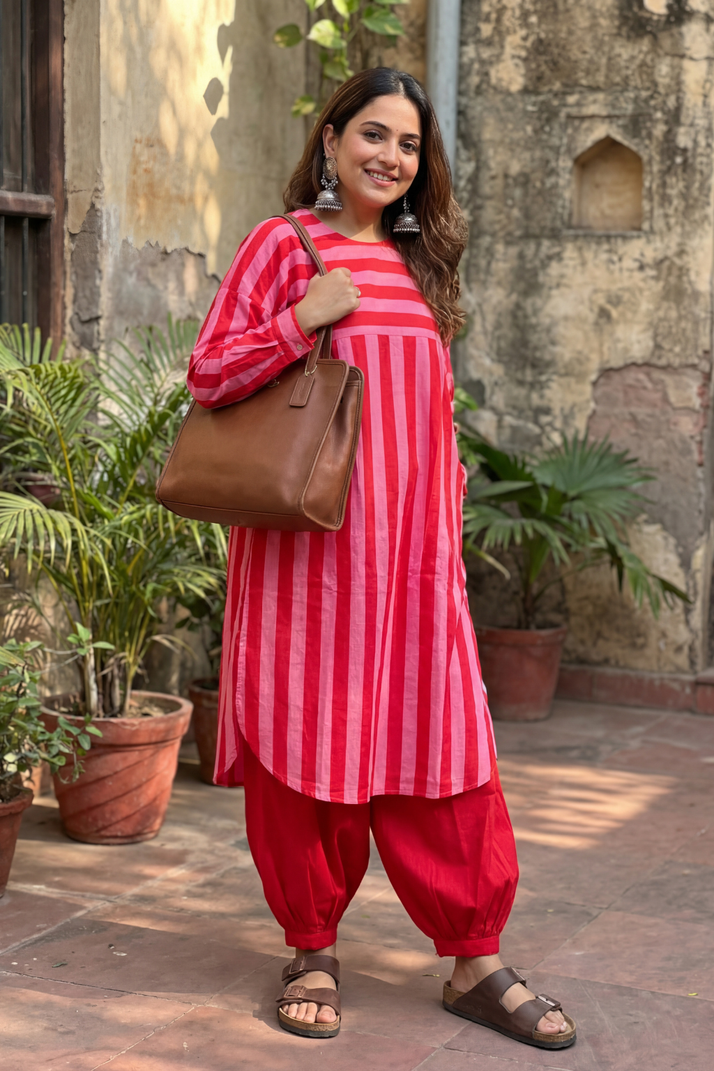 Pink Blossom Comfort Kurta