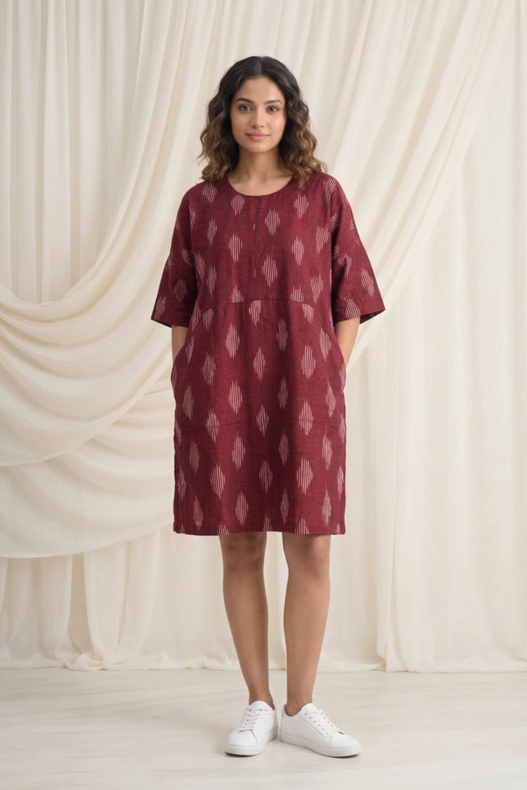 Ikat Ember Bagru Dress