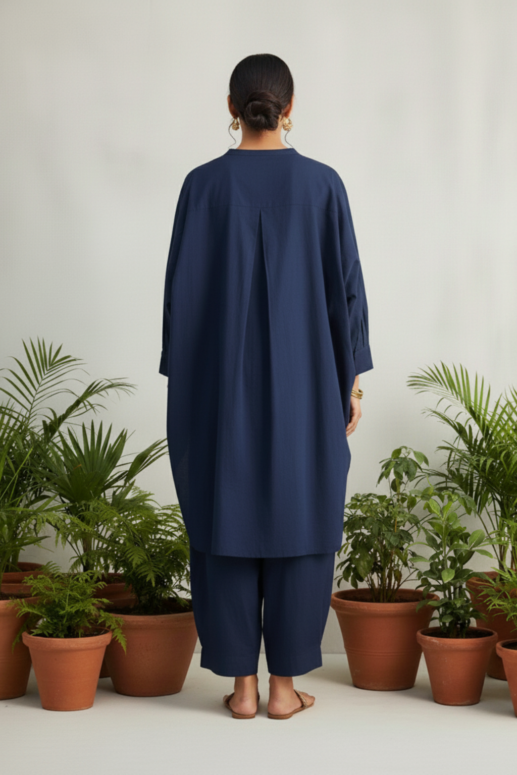 Mira Midnight Cotton Kurta Set