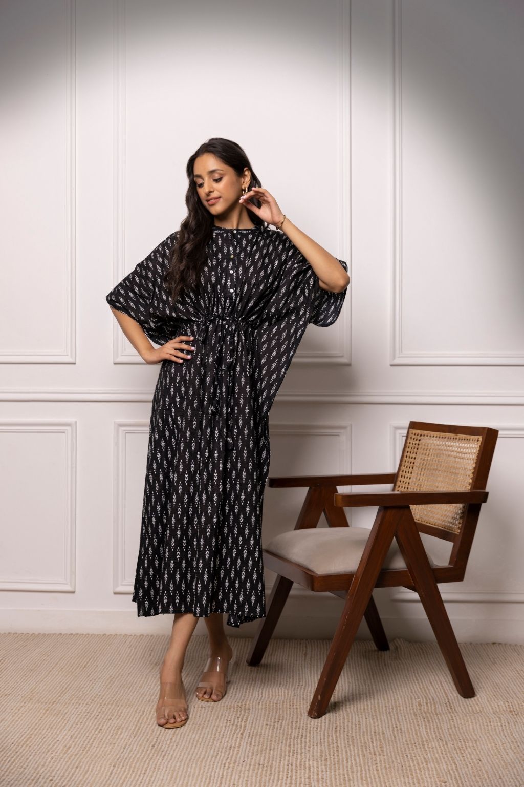 Motif Spree Cotton Maxi Kaftan