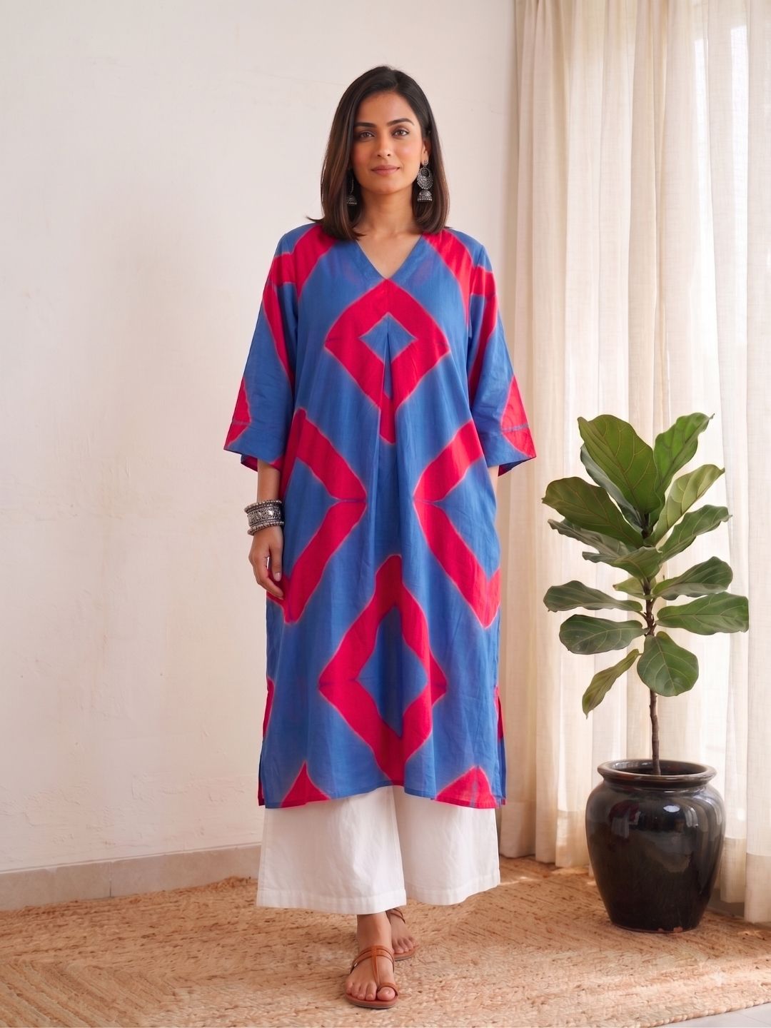 Mehruz Tie Dye Comfort Cotton Kurta