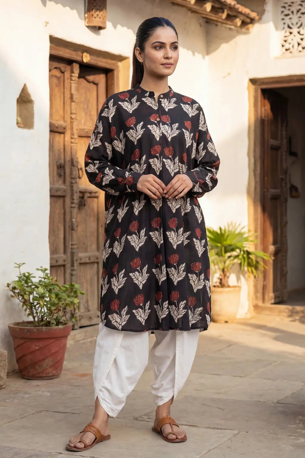 Gulbaag Bagru Kurta