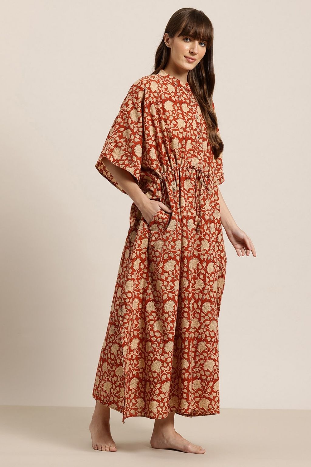 Rustic Rhythm Cotton Shirt Kaftan