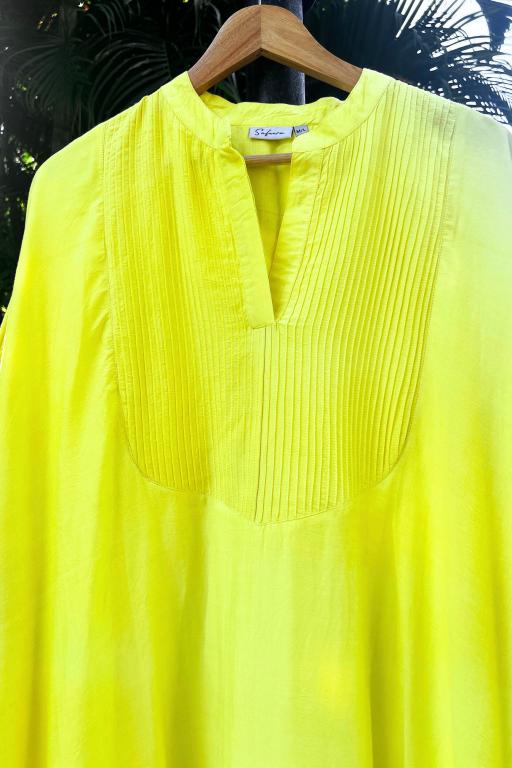 Sun-Kissed Silk Elegance Oversized Kurta