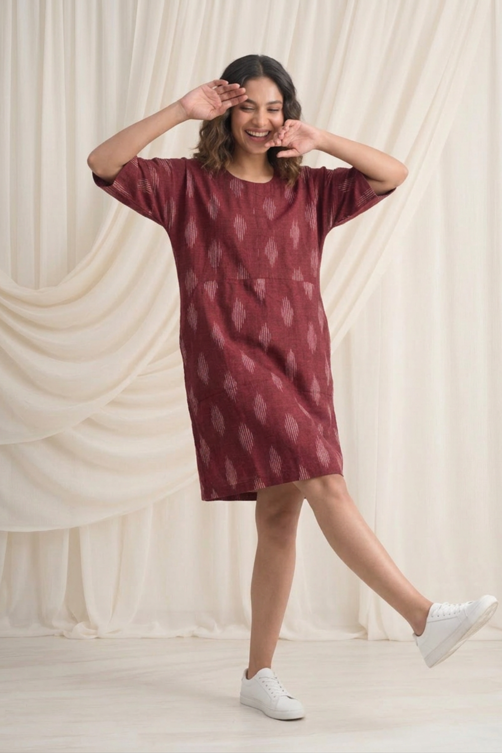 Ikat Ember Bagru Dress