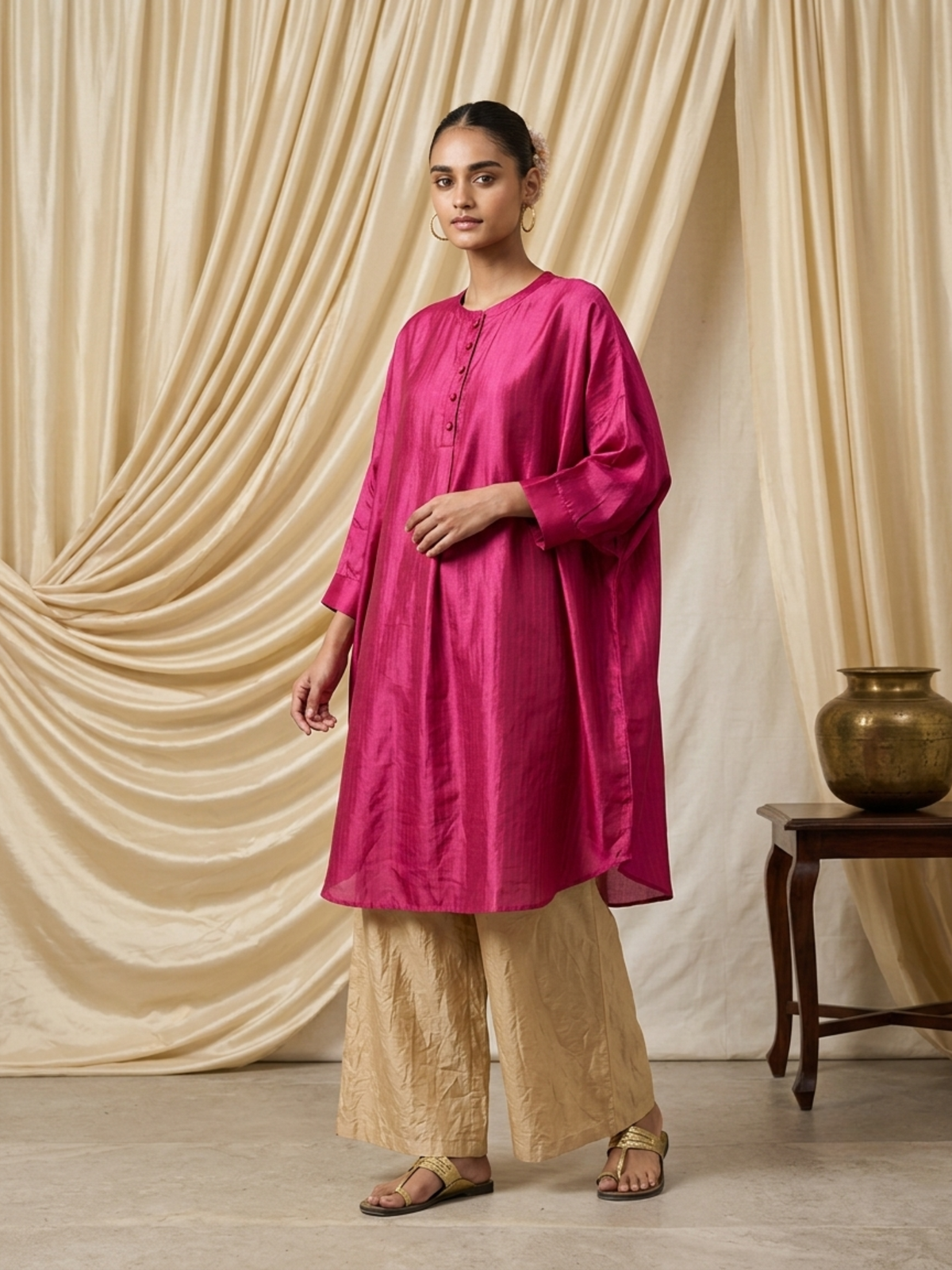 Gulab Silk Kurta
