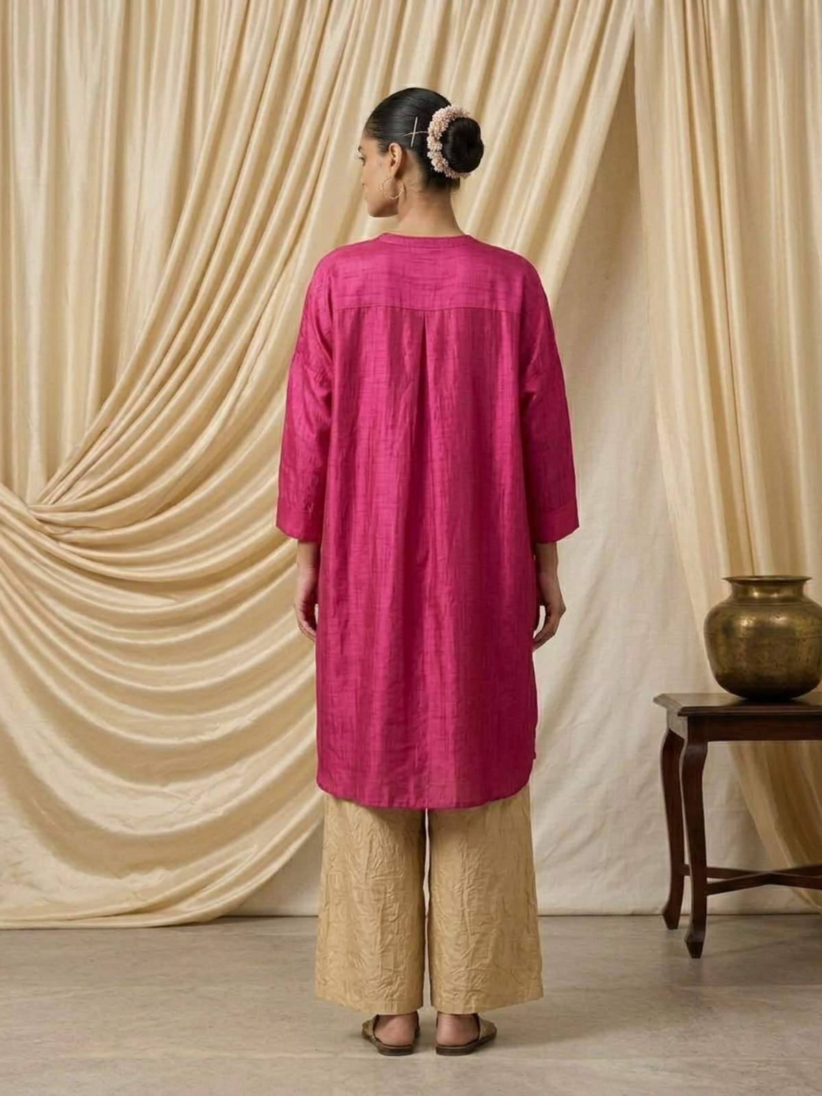 Gulab Silk Kurta