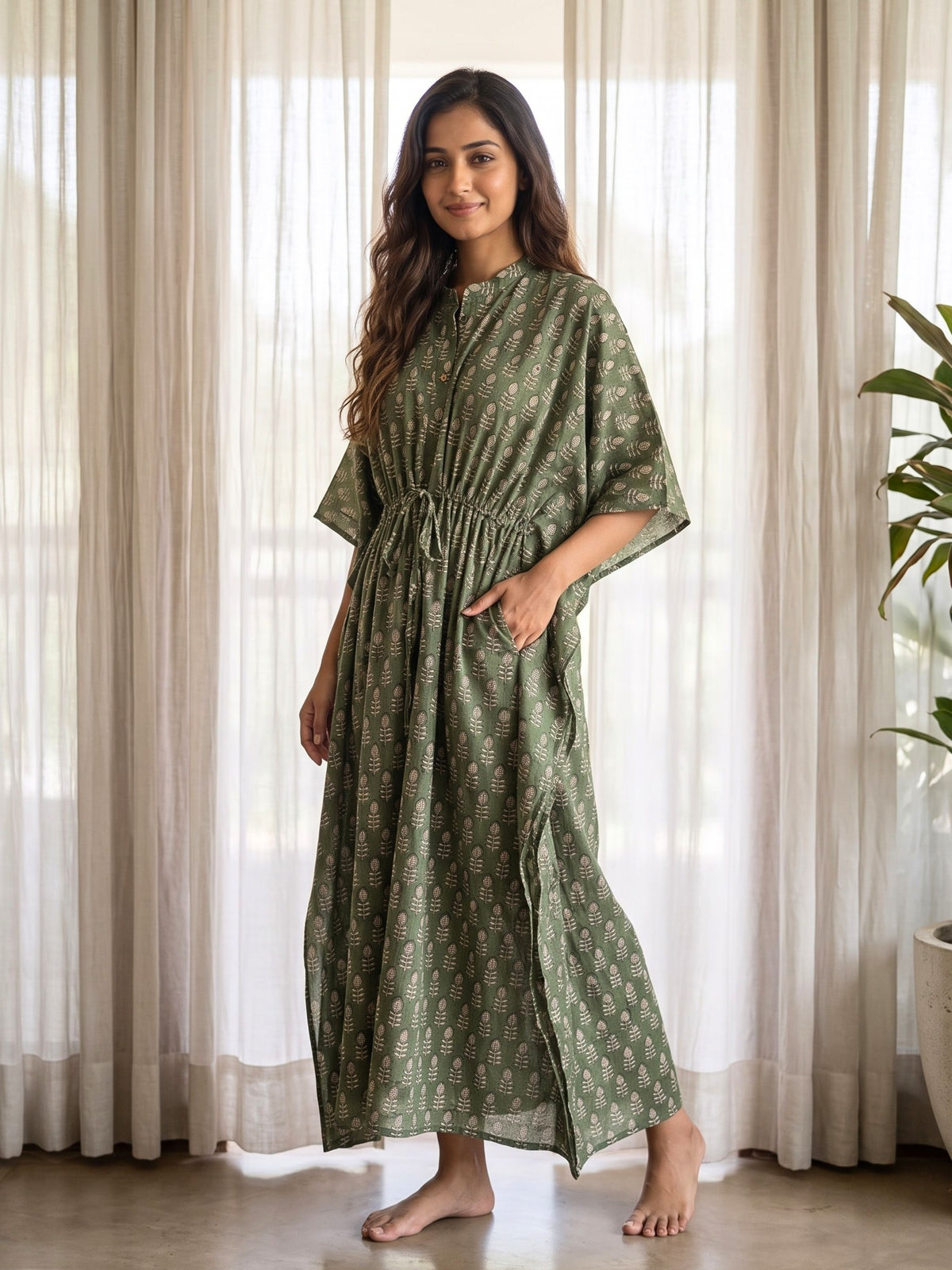 Sage Garden Maxi Kaftan