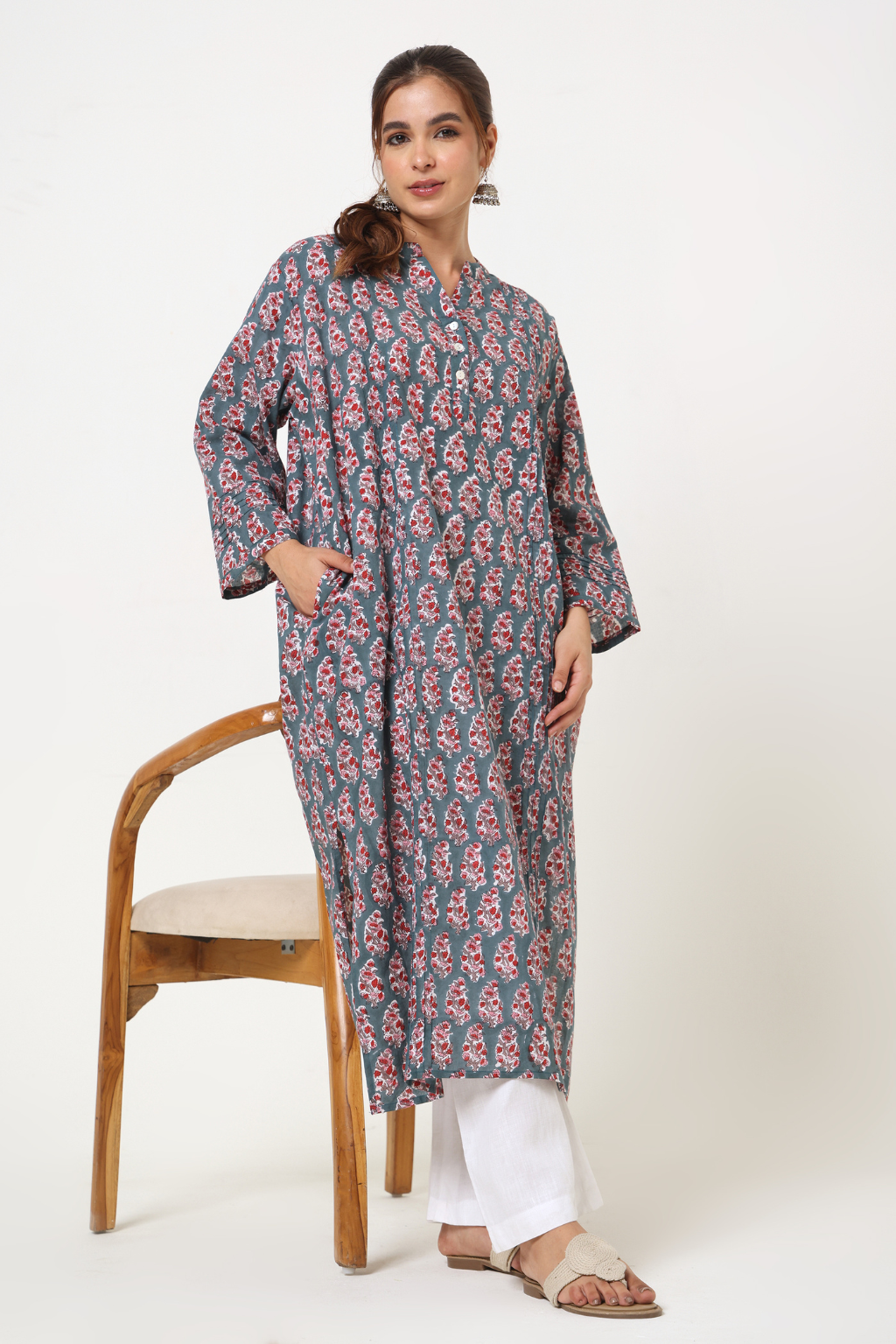 Blooming Grove Comfort Cotton Kurta