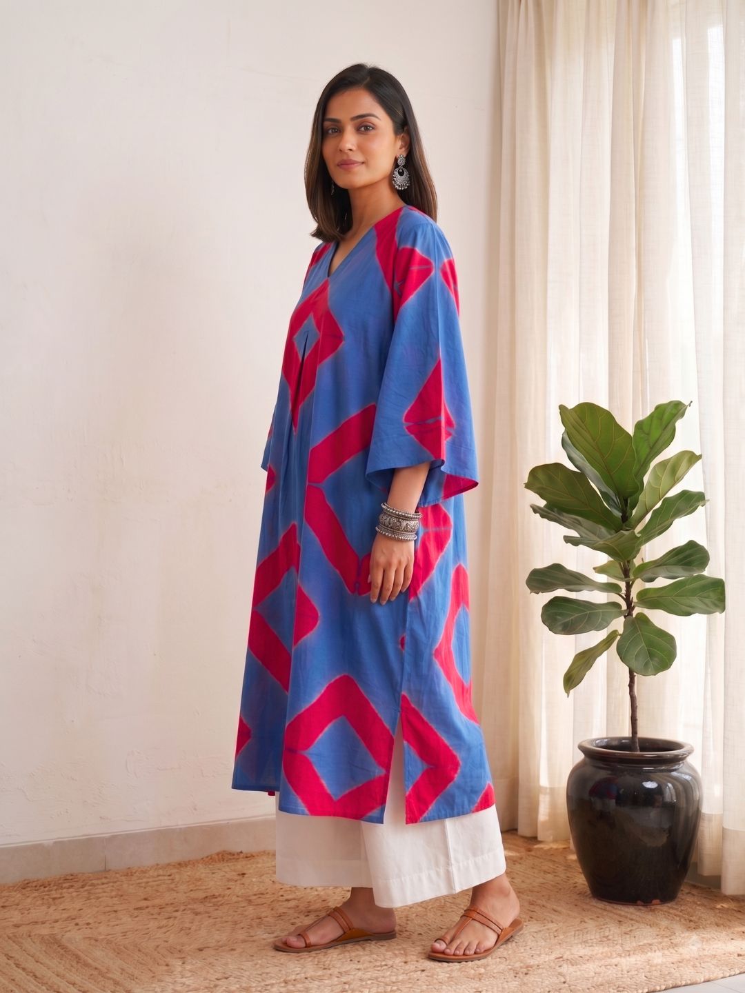 Mehruz Tie Dye Comfort Cotton Kurta