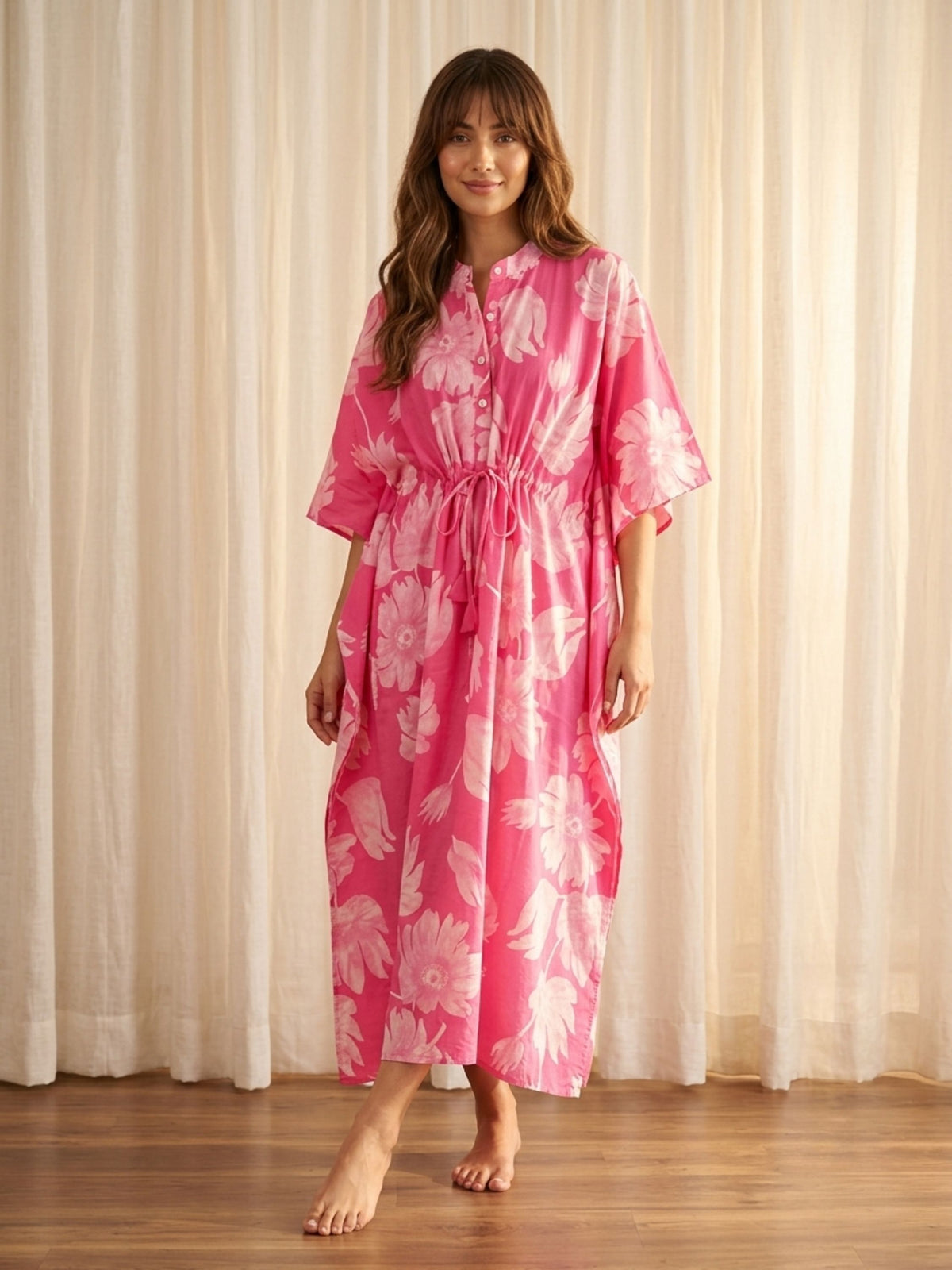 Floral Glow Maxi Kaftan