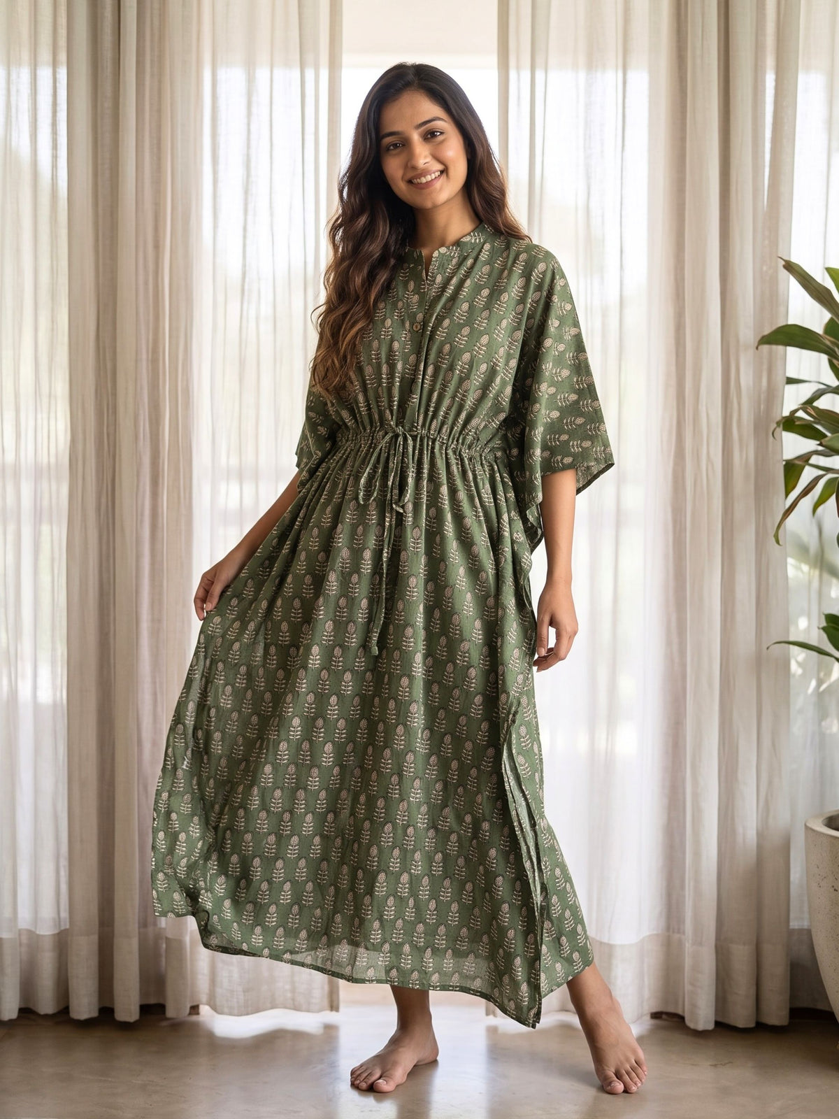 Sage Garden Maxi Kaftan