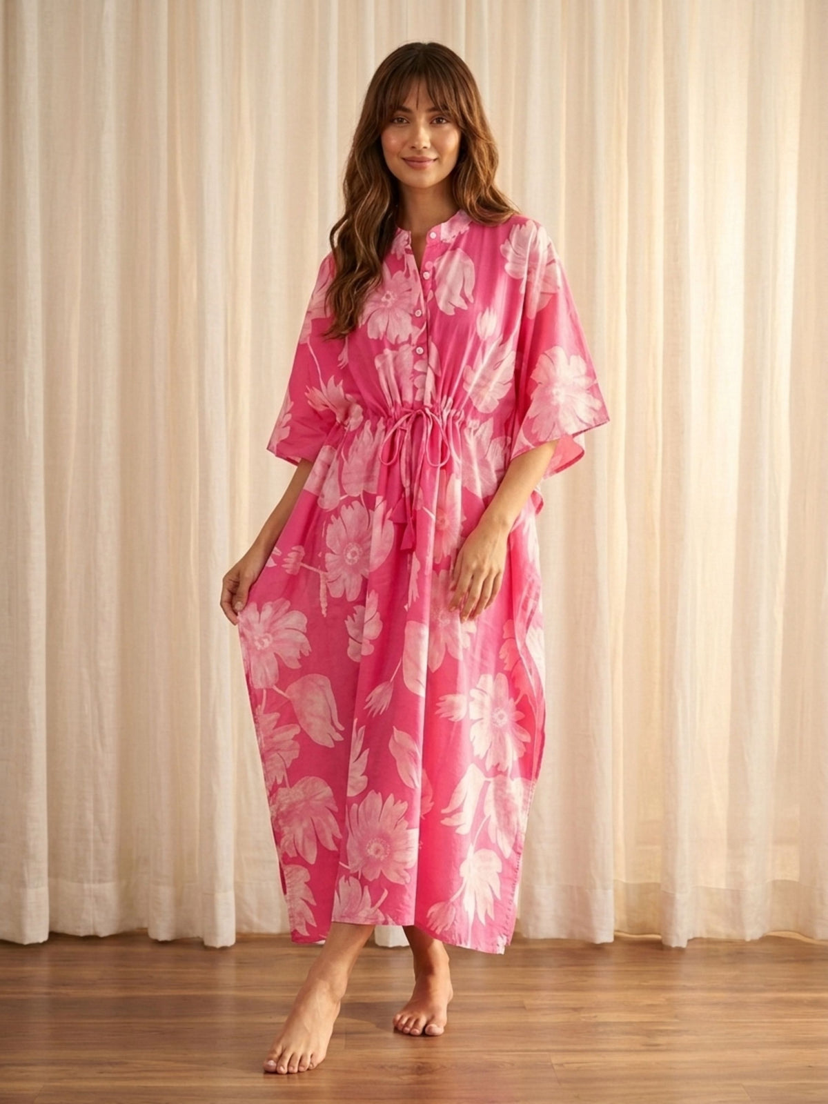 Floral Glow Maxi Kaftan