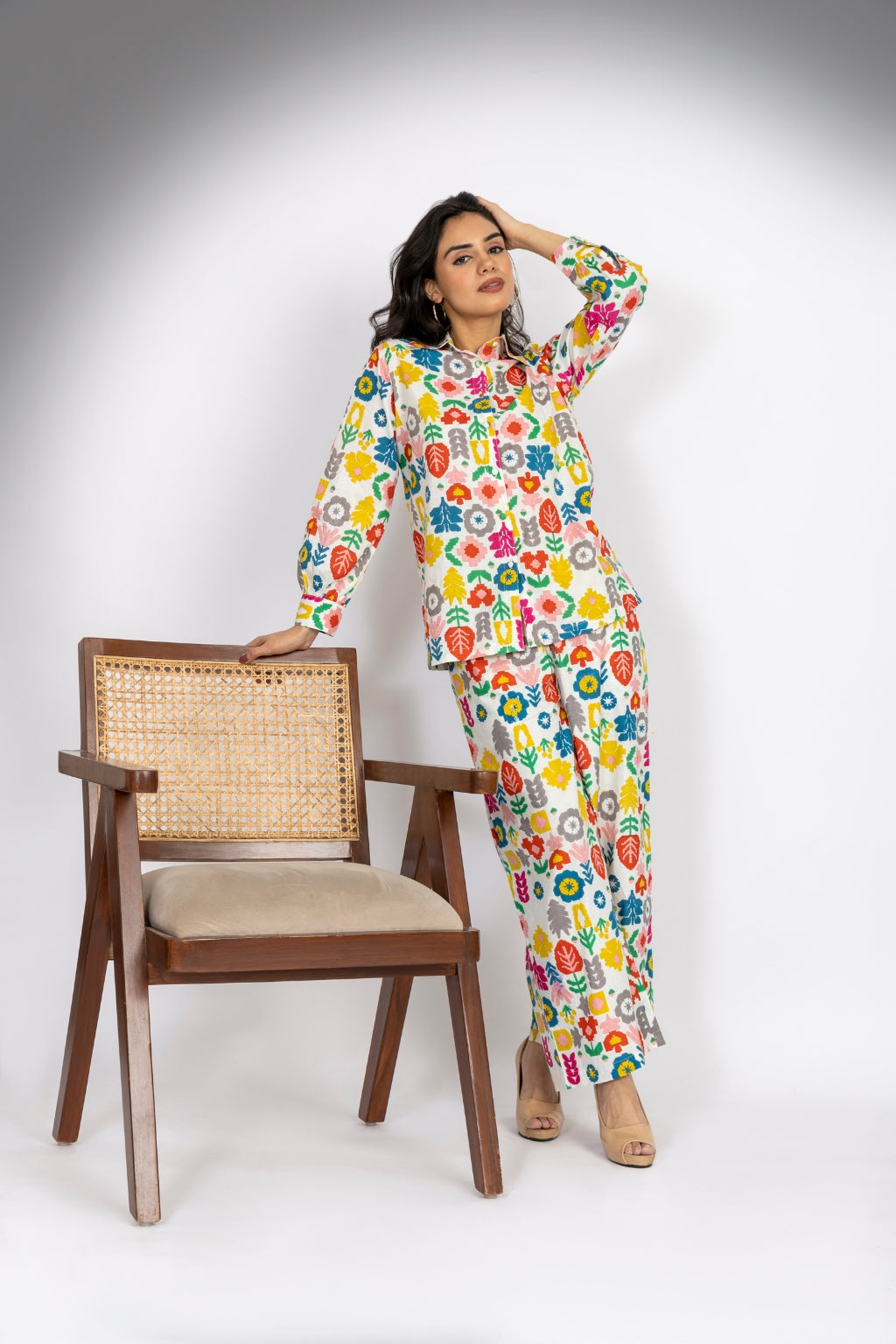 Relaxing Rainbow Cotton Co-Ord Set