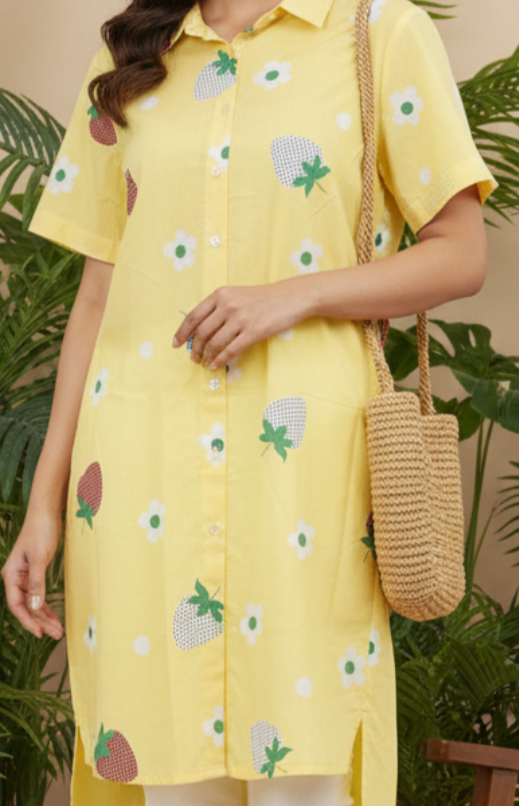 Carnival Multi Stripe Cotton Long Shirt