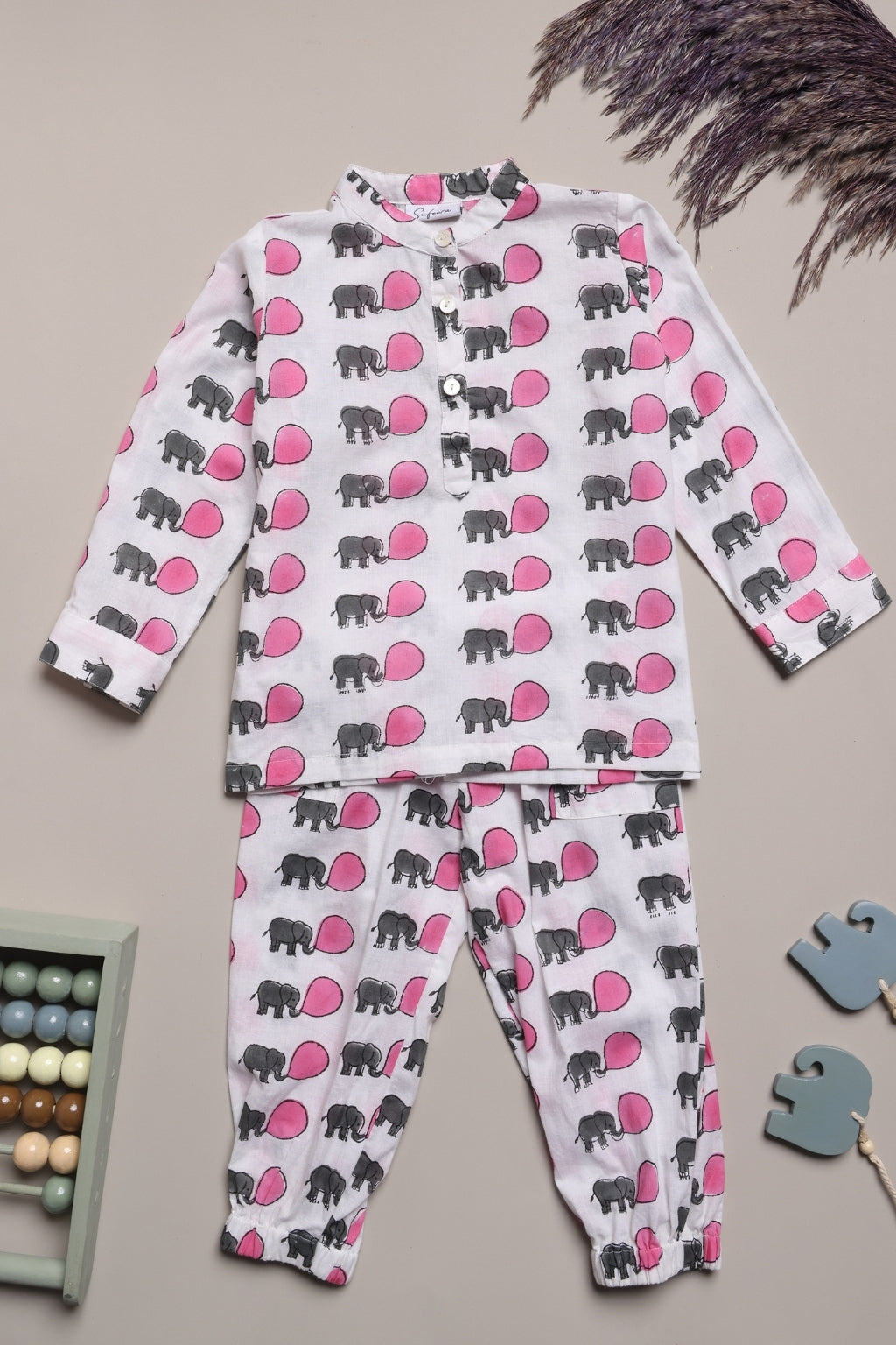 Baby Tusker Mulmul Kurta Pajama Set