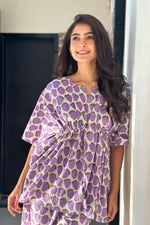 Strawberry V-Neck Kaftan Top Set