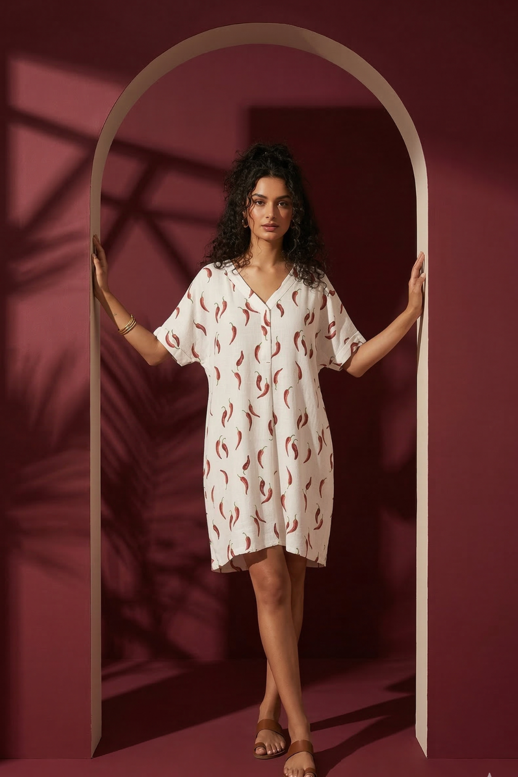 The Chilli Charm Linen Dress