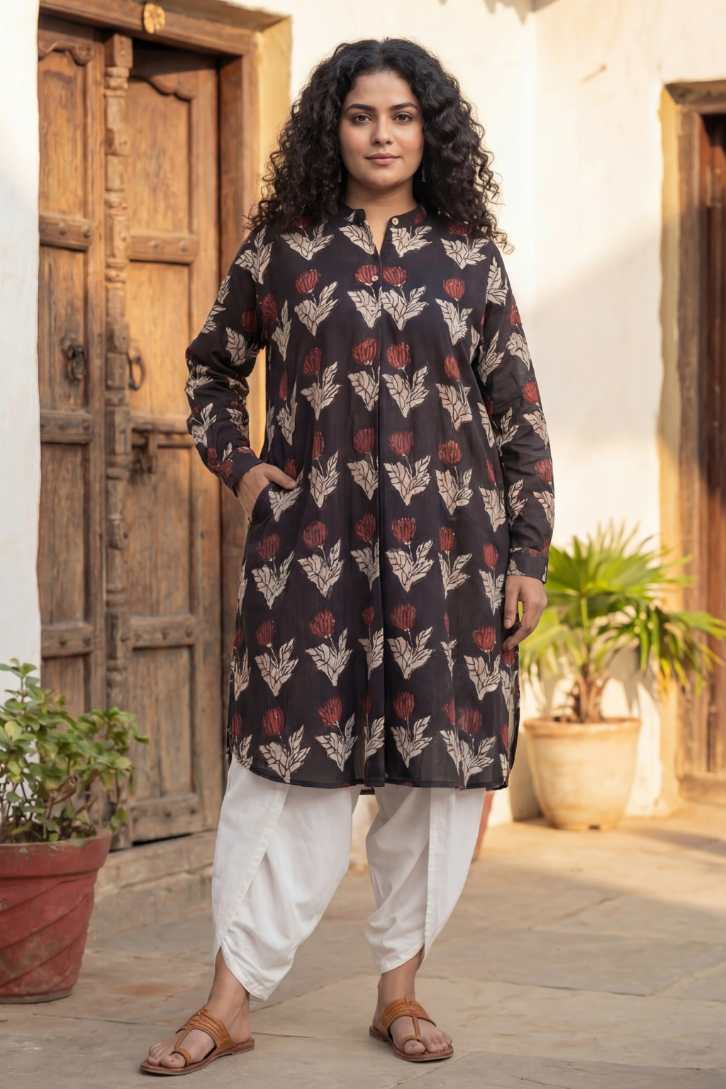 Gulbaag Bagru Kurta