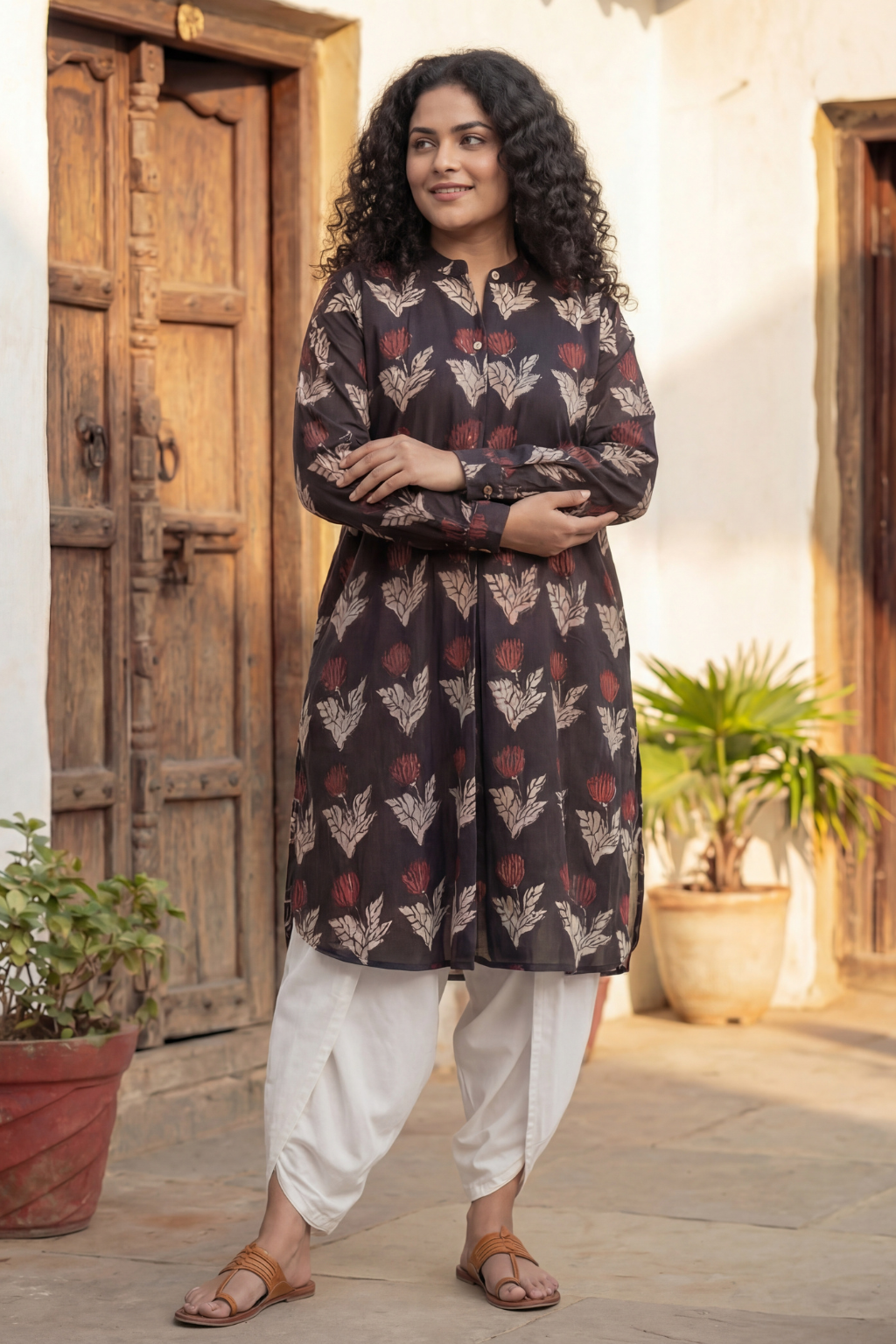 Gulbaag Bagru Kurta