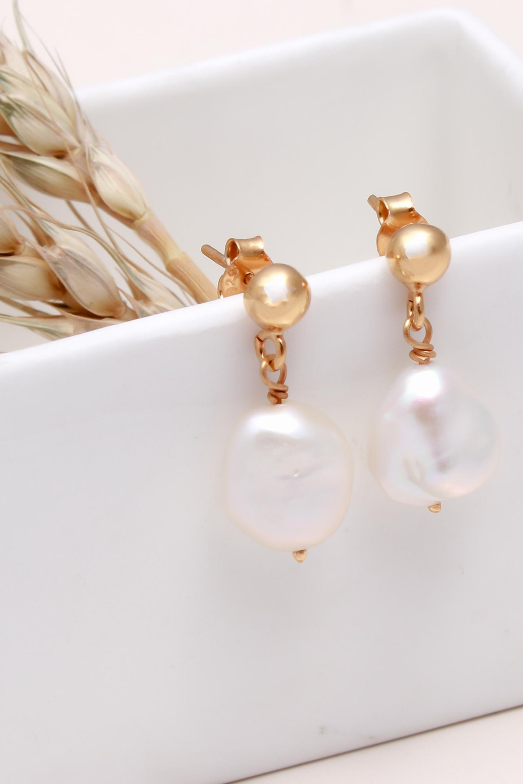 Golden Bloom Drop Earrings