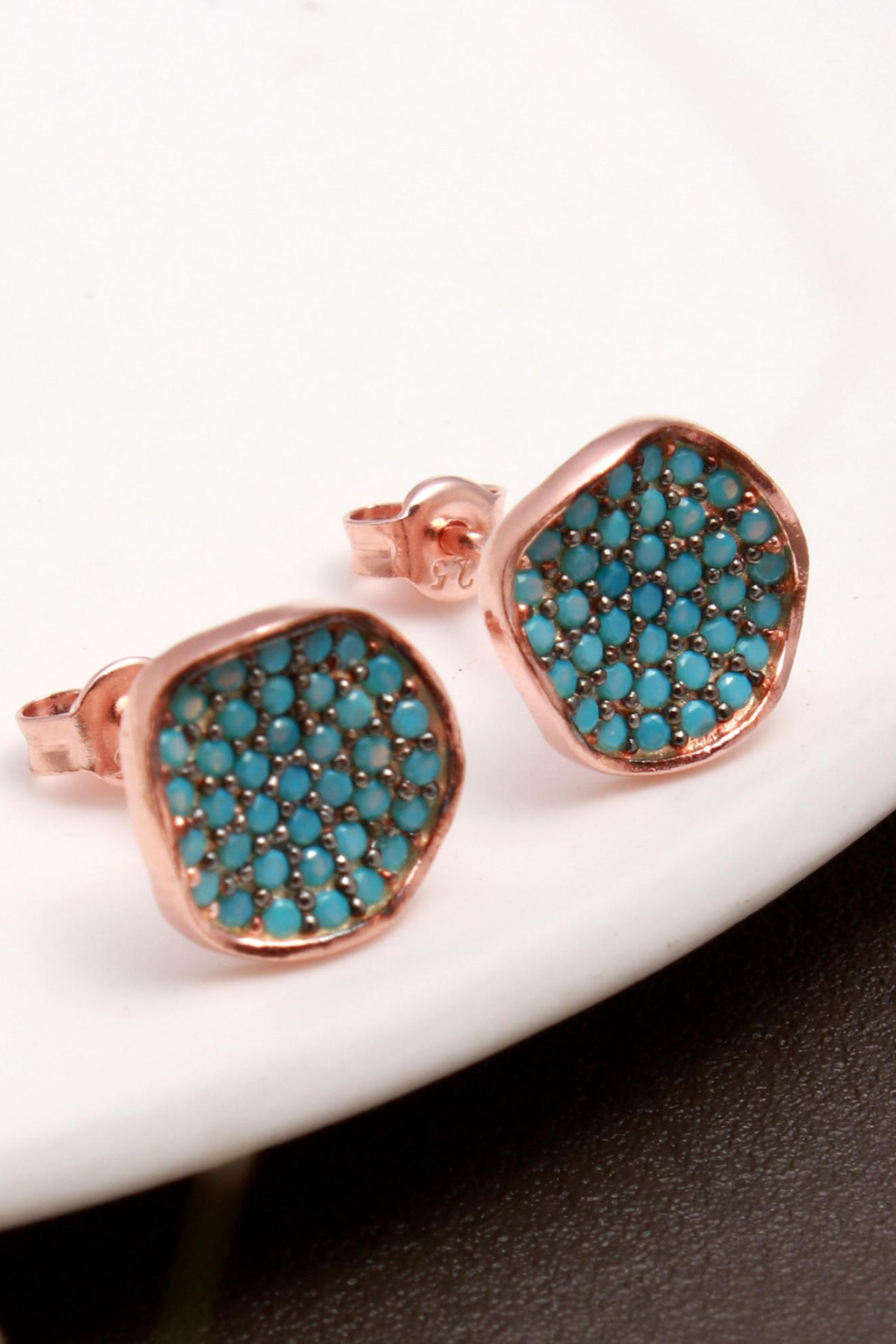 Blue Blitz Stud Earrings