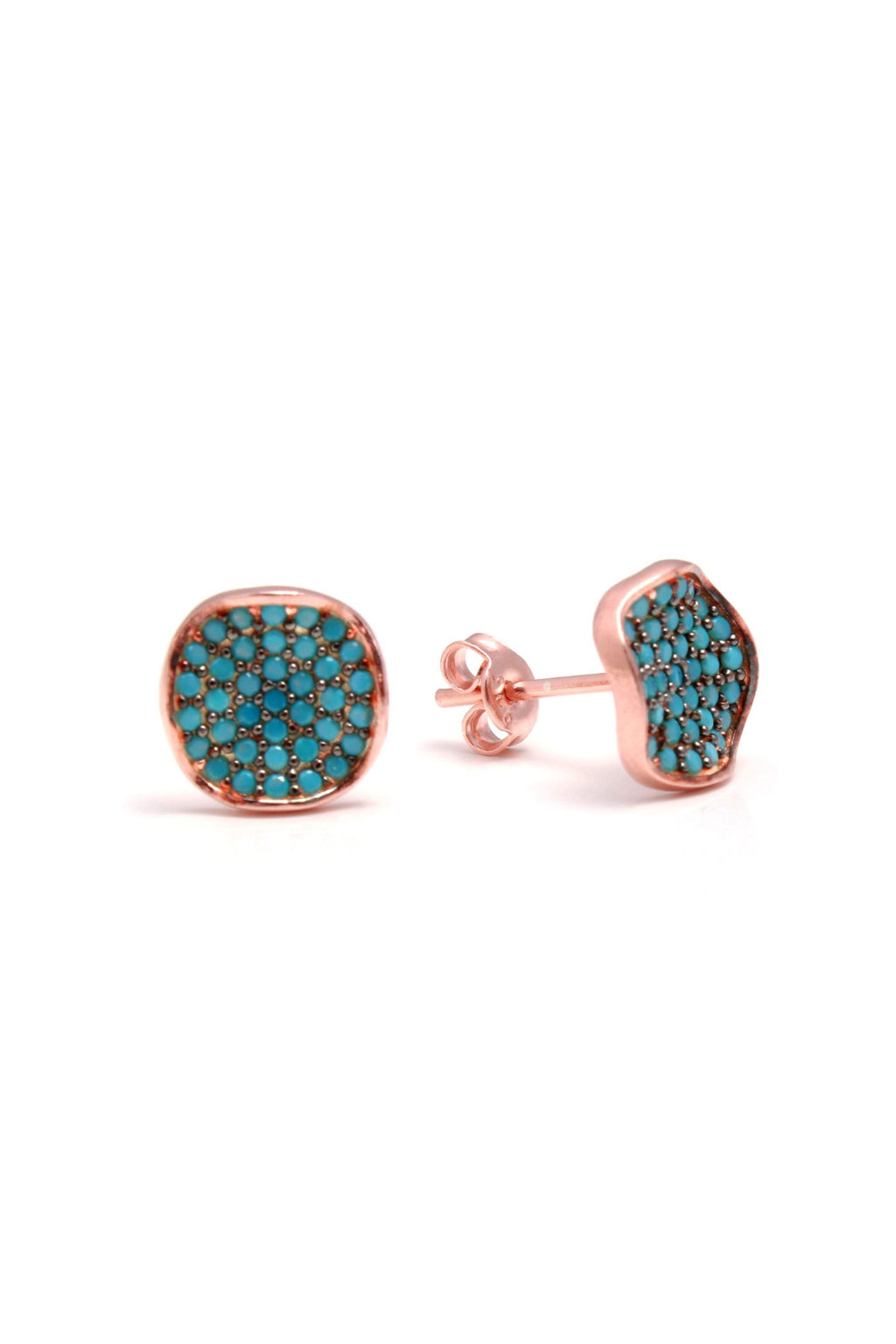 Blue Blitz Stud Earrings