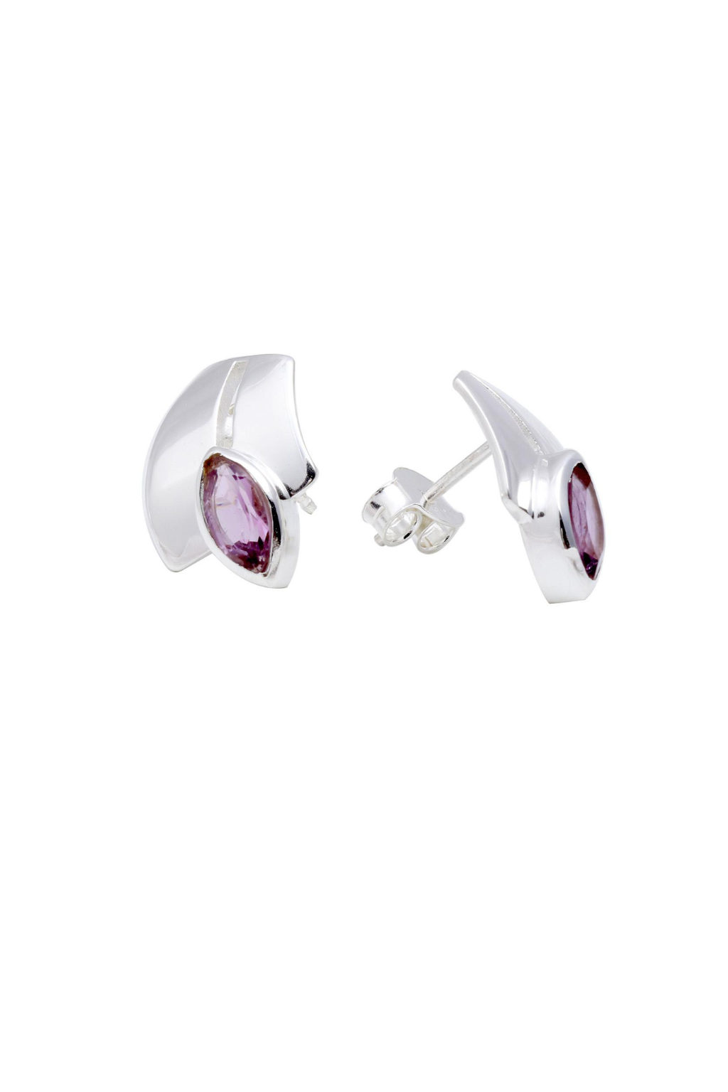 Amethyst Glory Stud Earrings