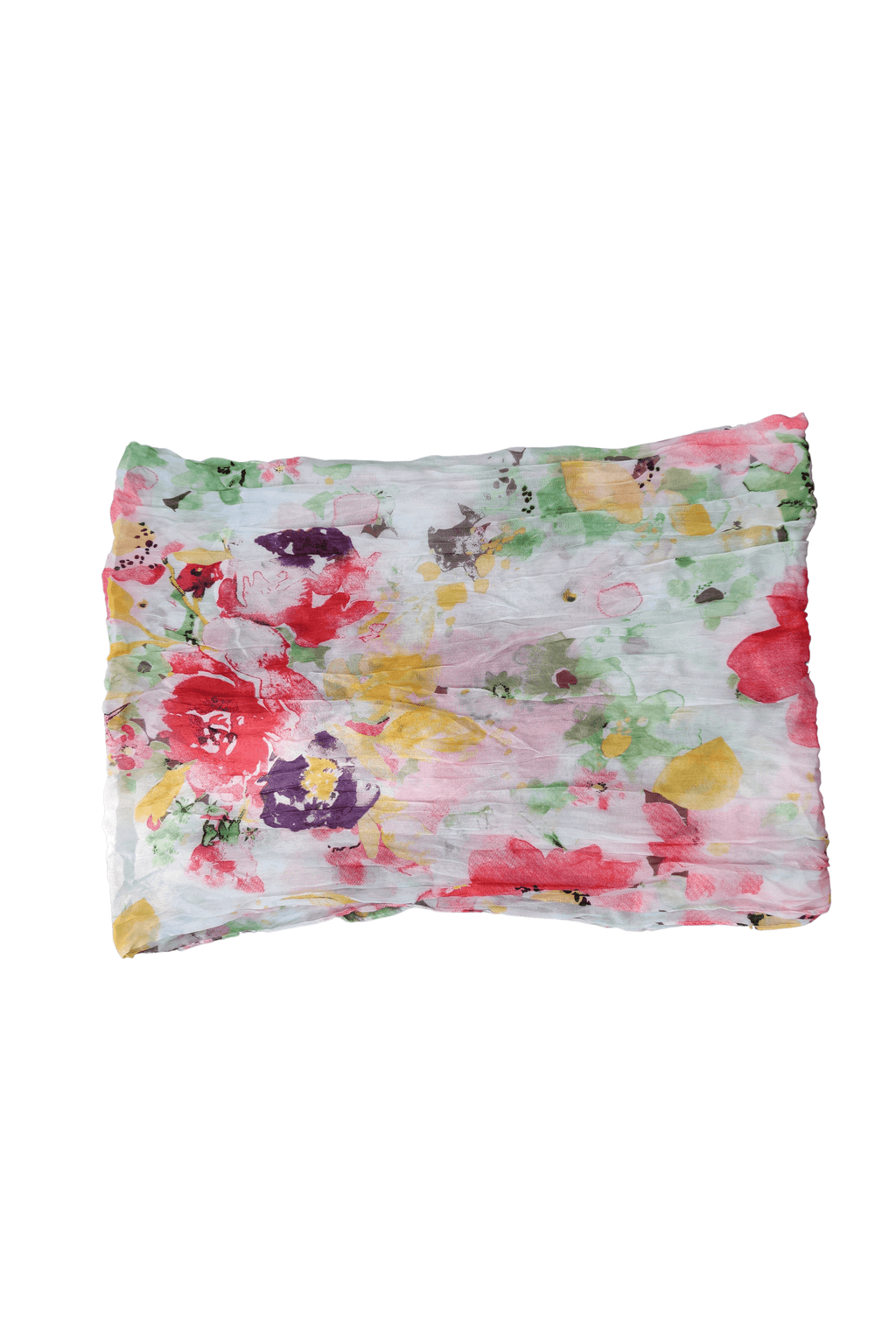 Colorful Floral Pattern Long Scarf - SAFEERA