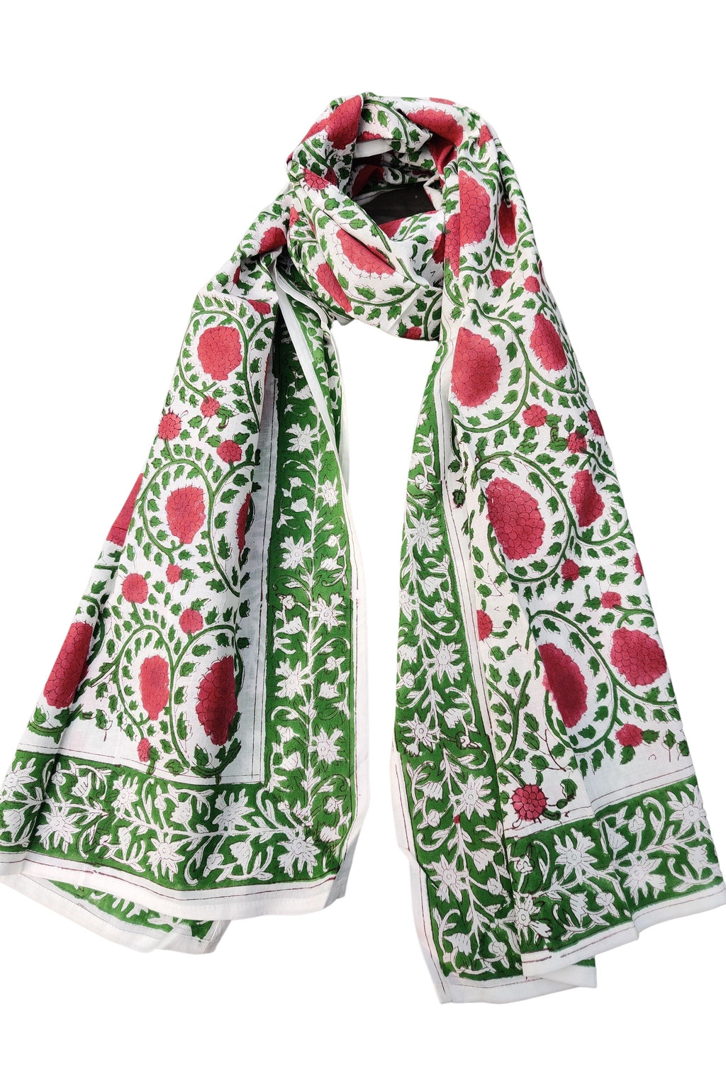 Floral Bouquet Cotton Scarf - SAFEERA
